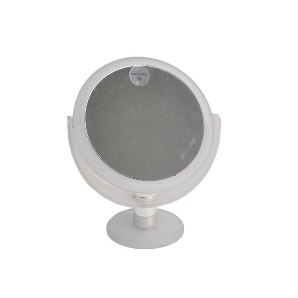 Light Purple Round Countertop 2-Sided Magnifying Mirror | 3x & 8x Magnification - Picture 3 of 5